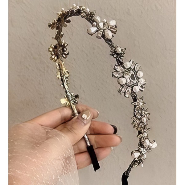 Обруч для волосся "17th Century Luxury", срібло